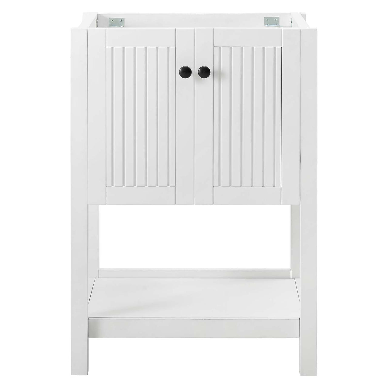 Barn Vanity Base with Storage, Small, White
