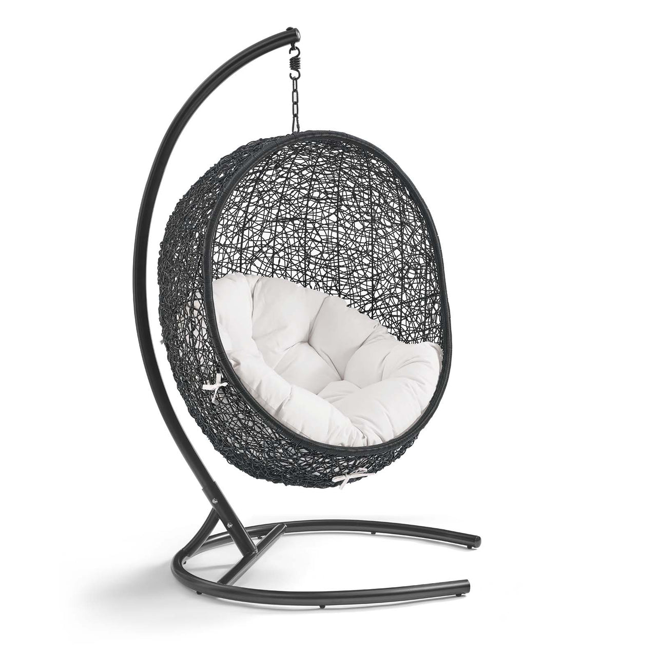 Chrysalis Luxe Sunbrella® Swing Alfresco Lounge Chair, Black & White