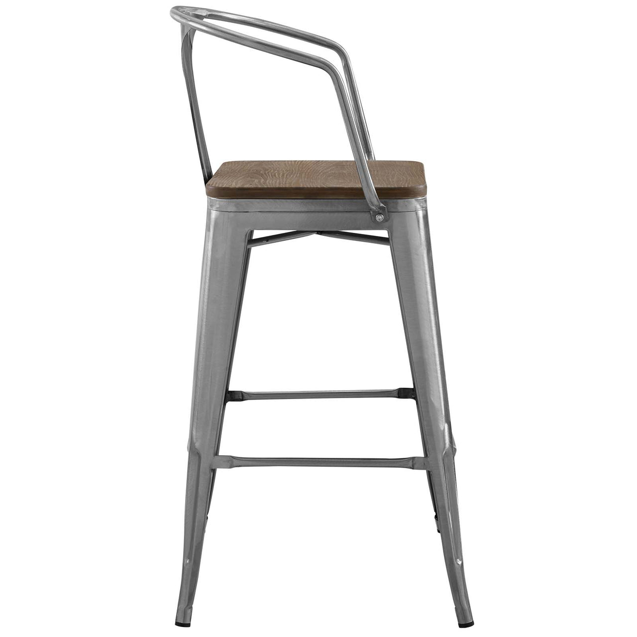 Vintage Flair Bar Stool Set of 4, Gunmetal