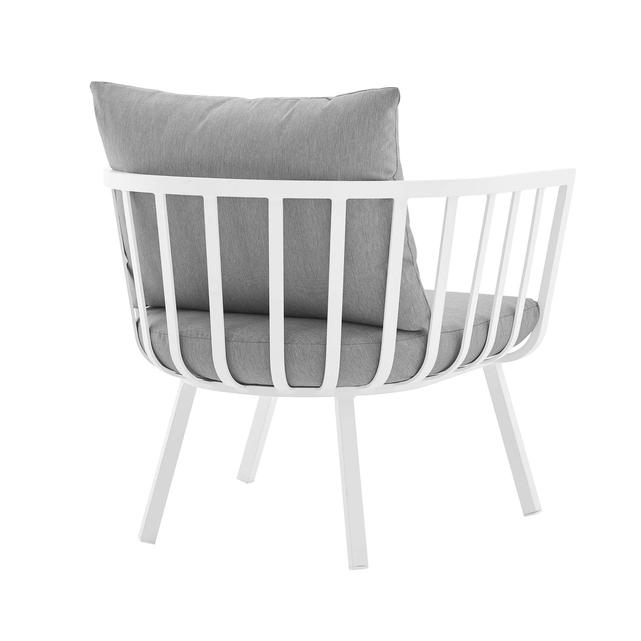 Ocevara Alfresco Armchair Set of 2, White & Gray