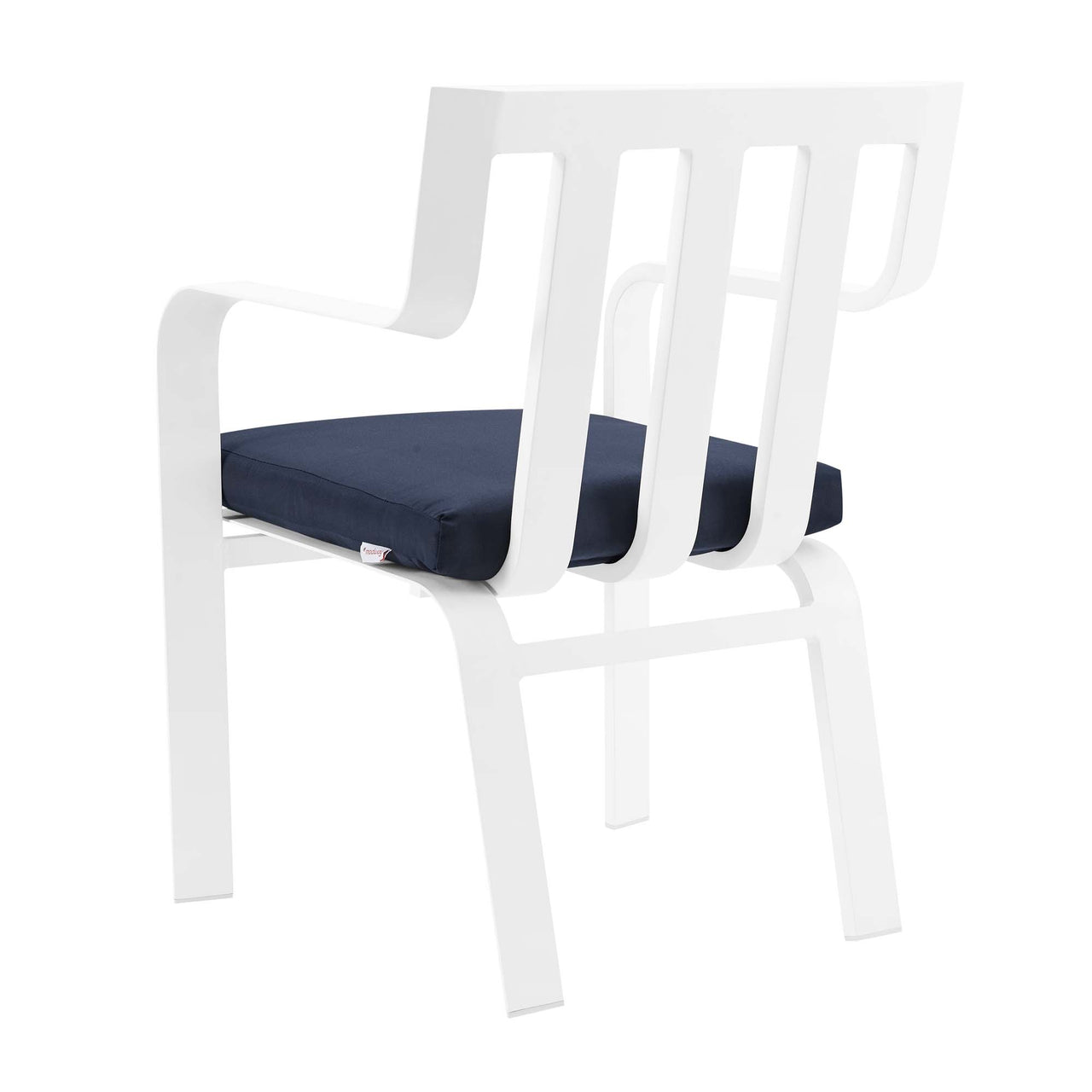 Tessan Alfresco Armchair Set of 2, White & Navy