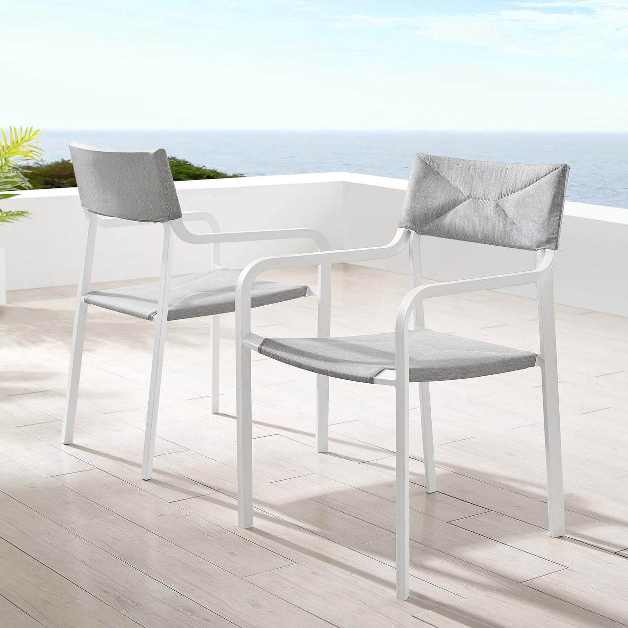Caelen Alfresco Armchair Set of 2, Gray