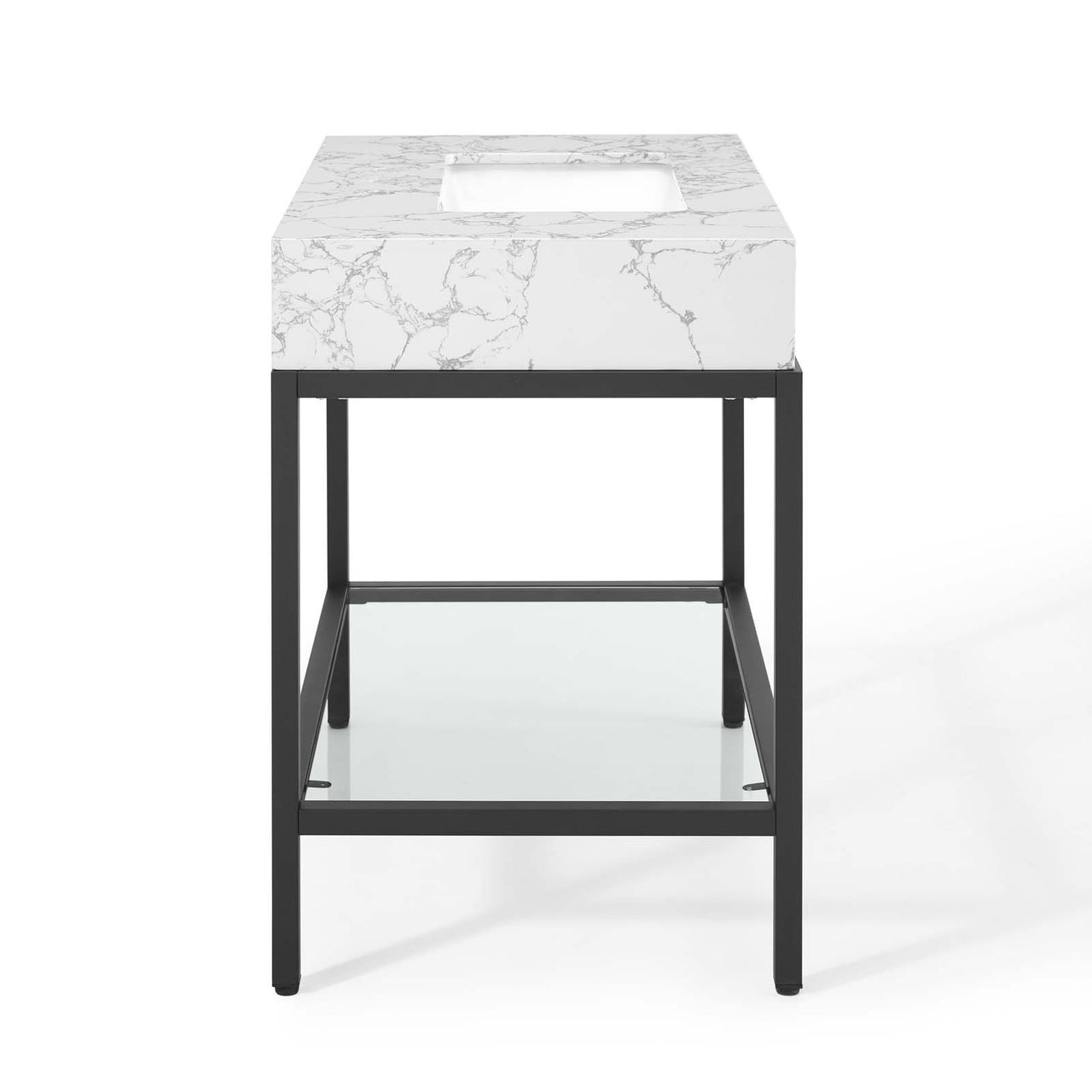 Regalis Vanity Unit, Small, Black & White