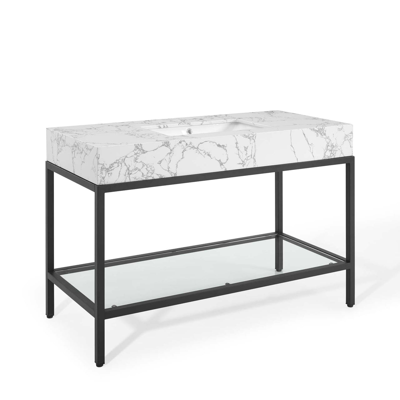 Regalis Vanity Unit, Medium, Black & White