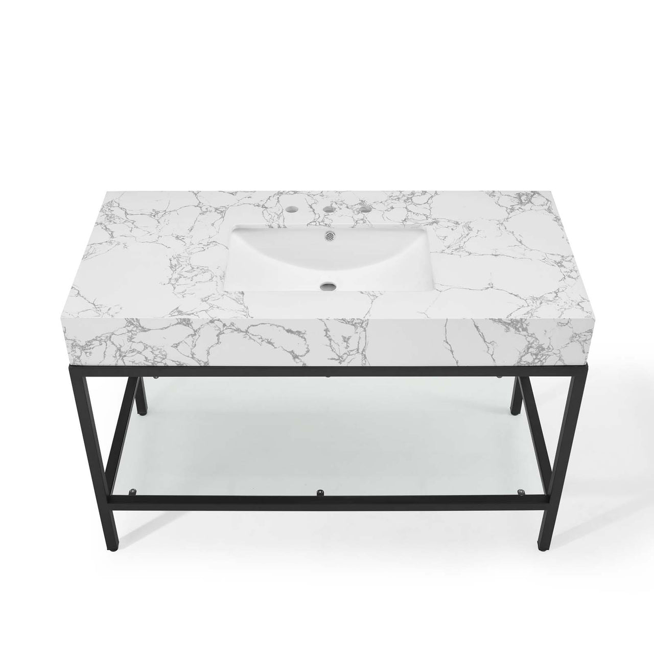 Regalis Vanity Unit, Medium, Black & White