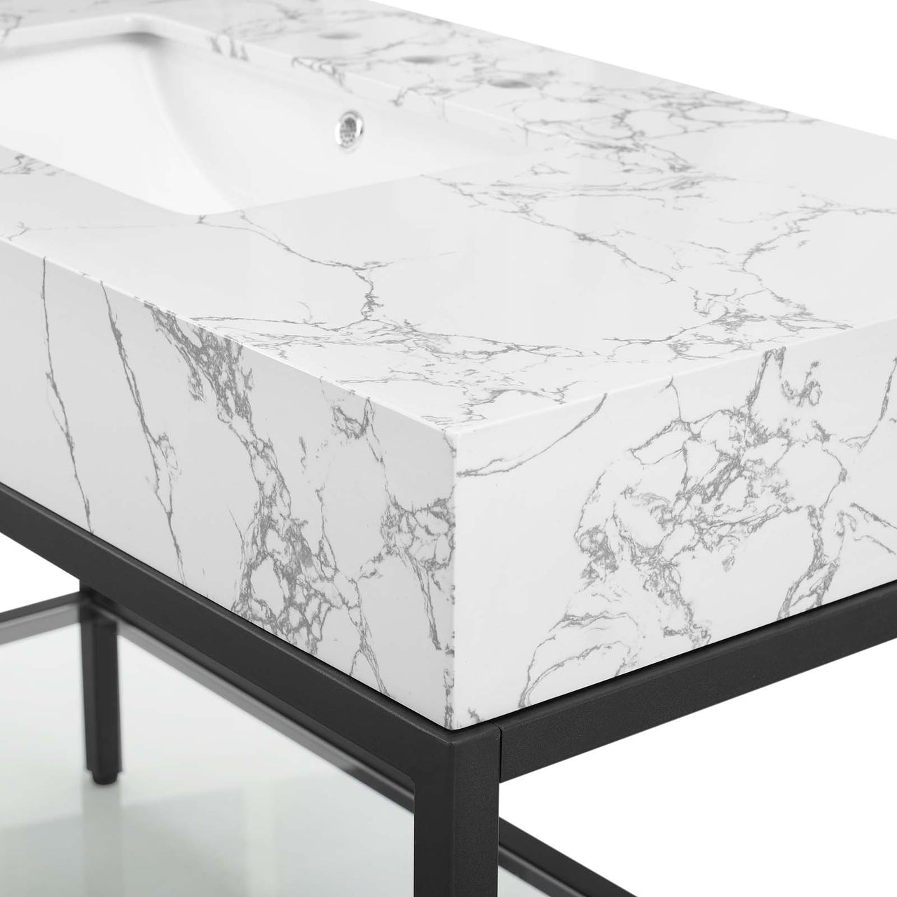 Regalis Vanity Unit, Medium, Black & White