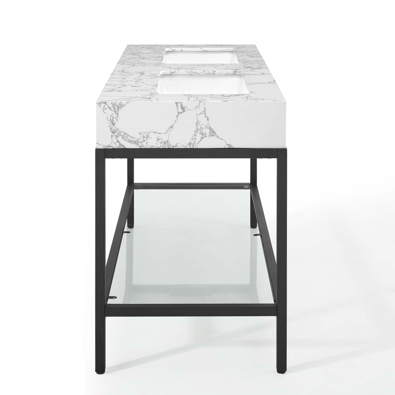 Regalis Vanity Unit, Large, Black & White