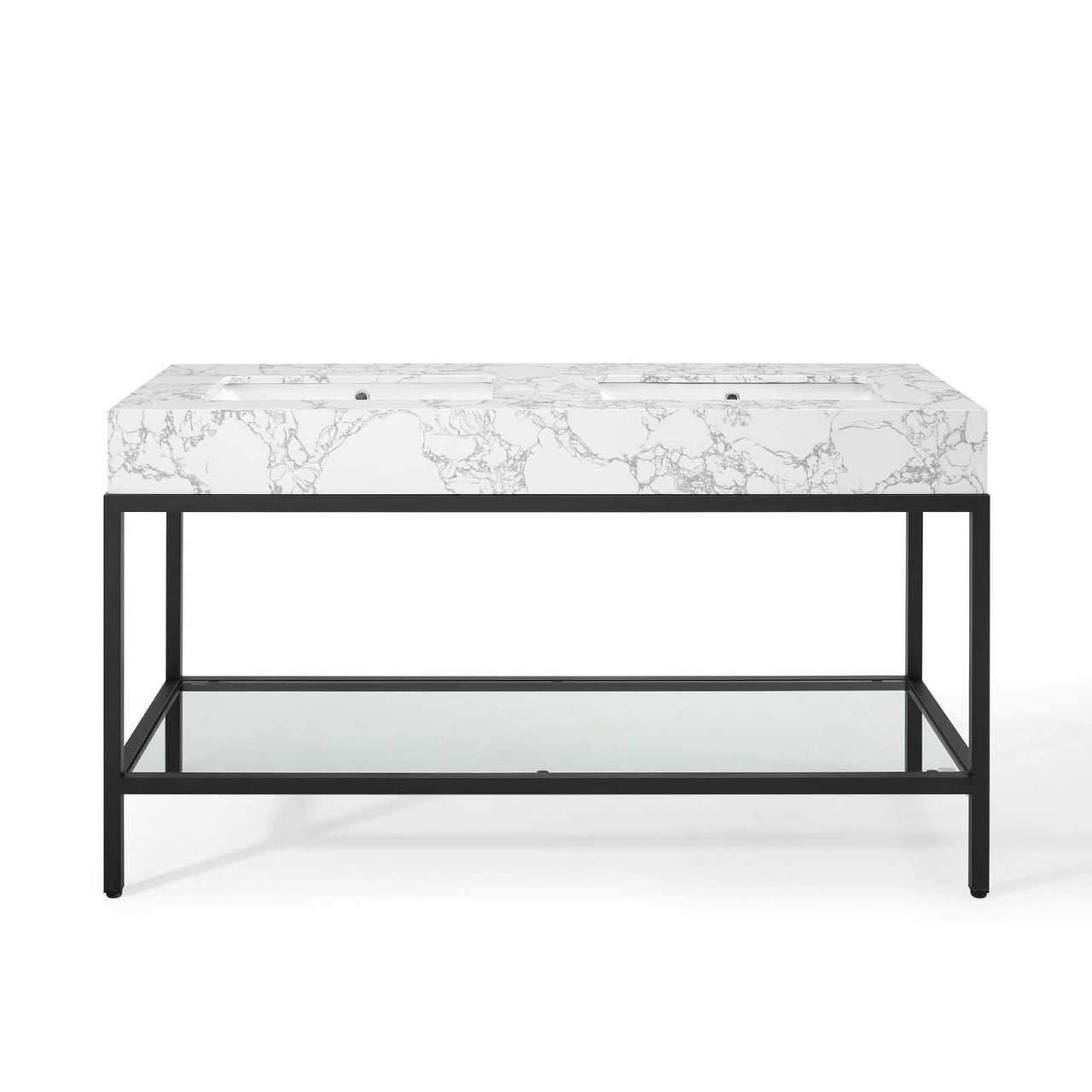 Regalis Vanity Unit, Large, Black & White