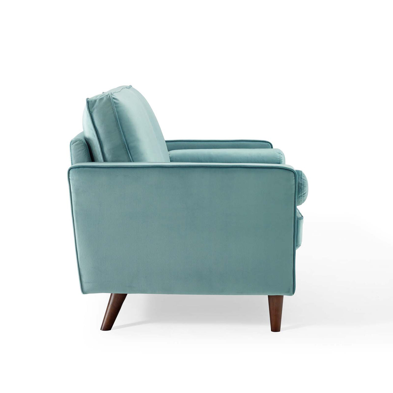 Bravien Upholstered Velvet Loveseat, Mint