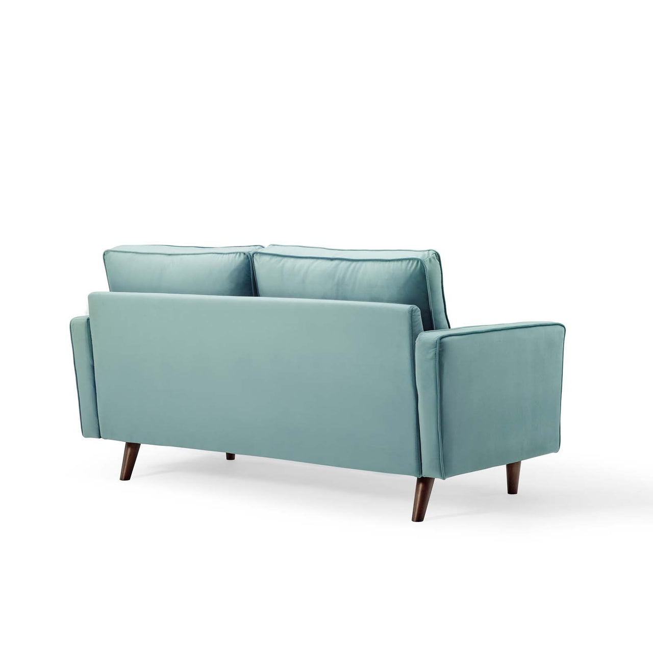 Bravien Upholstered Velvet Loveseat, Mint