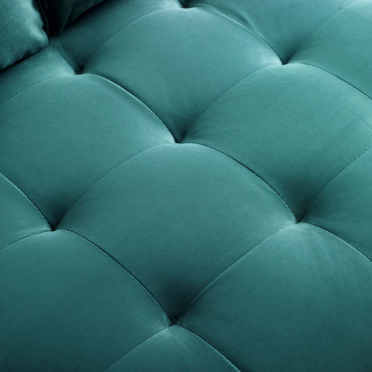 Bravien Upholstered Velvet Loveseat, Teal