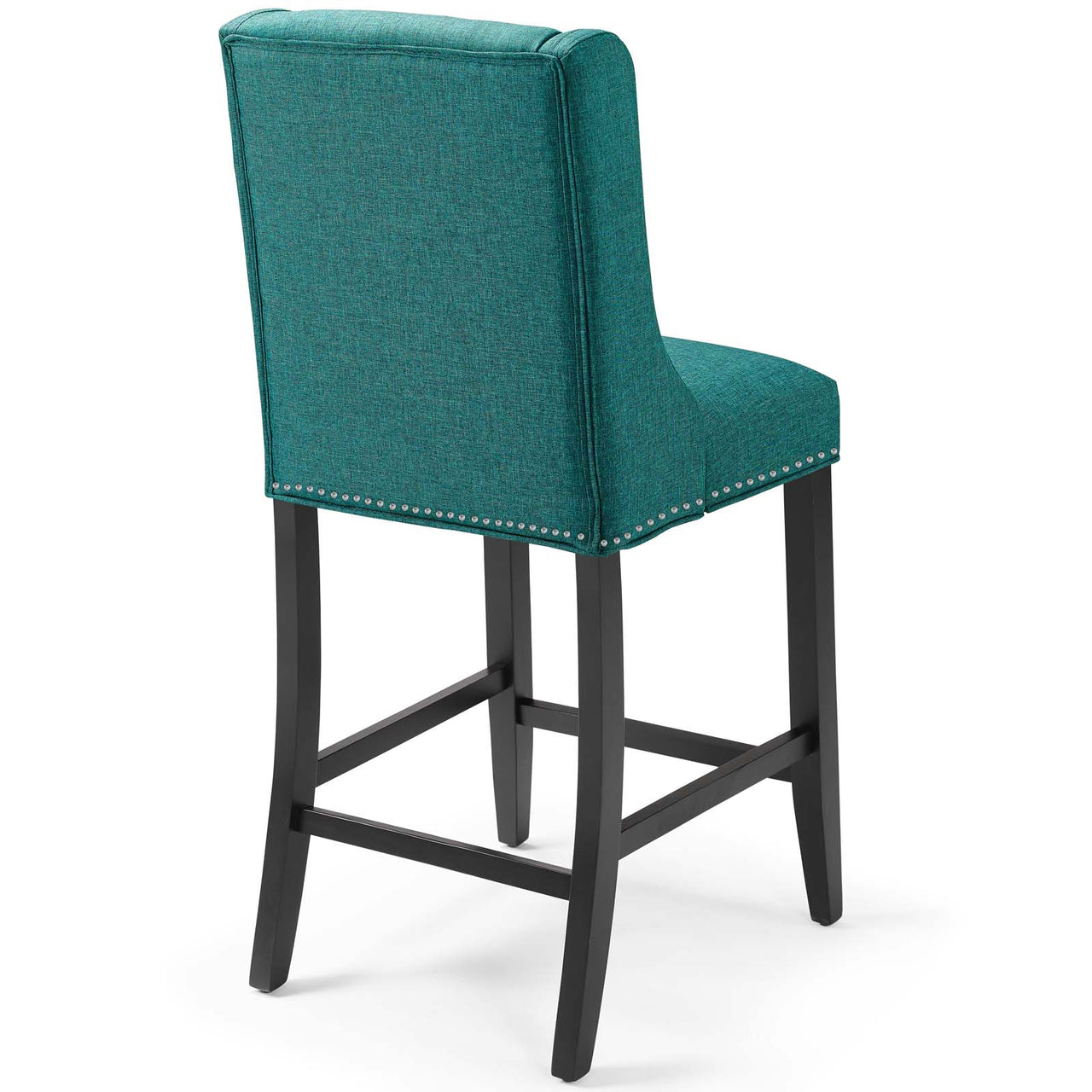 Bellare Fabric Counter Stool Set of 2, Teal
