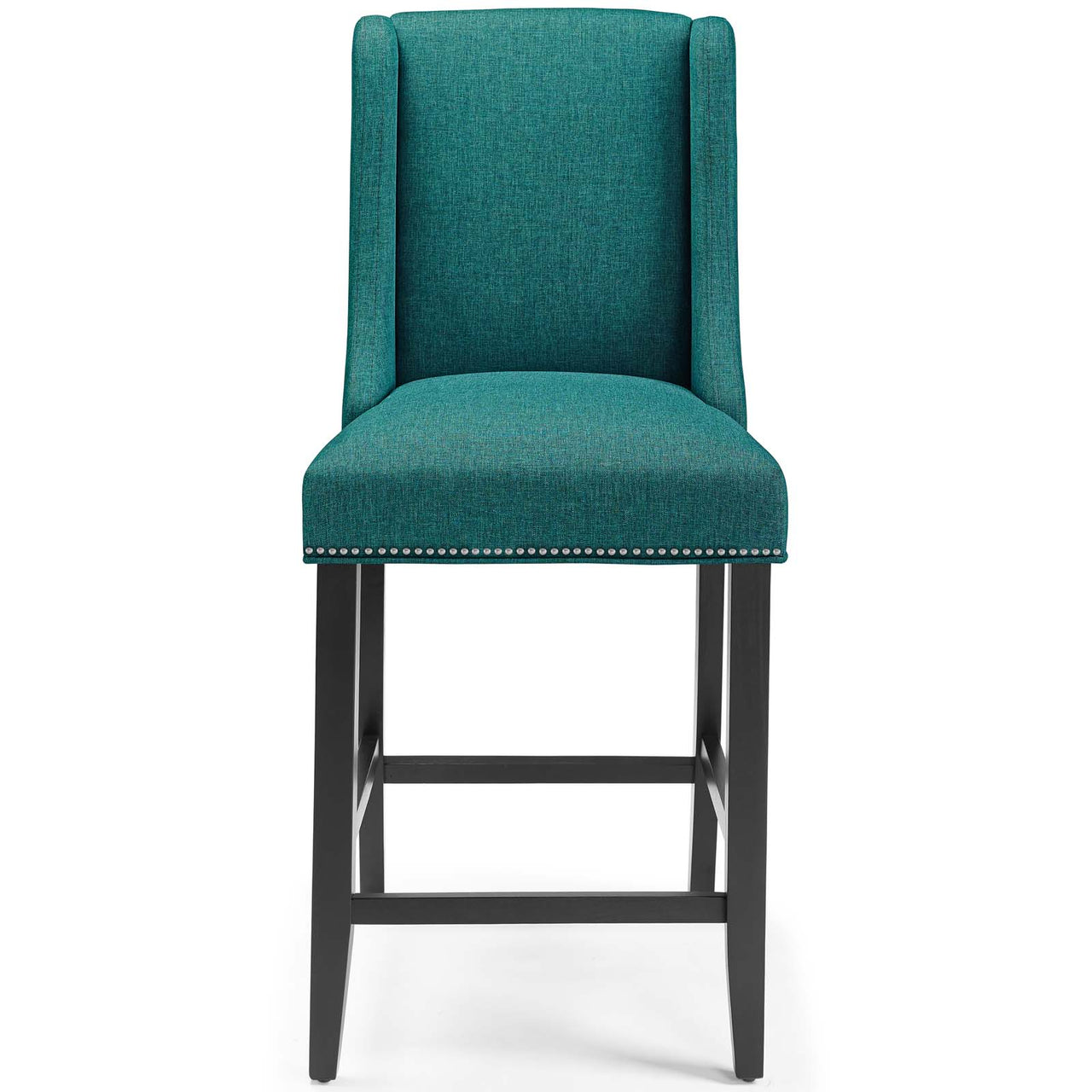 Bellare Fabric Counter Stool Set of 2, Teal