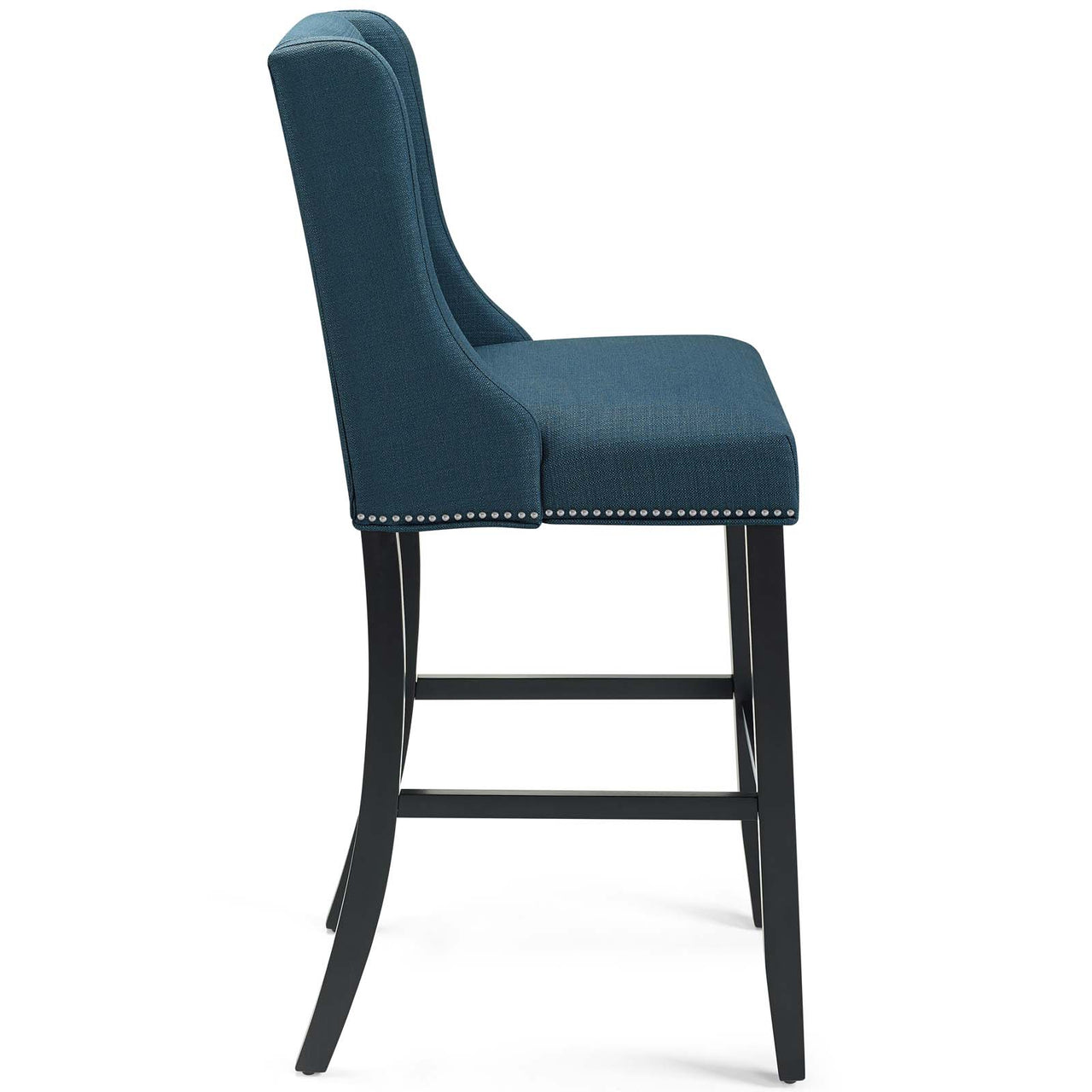 Bellare Fabric Bar Stool Set of 2, Azure