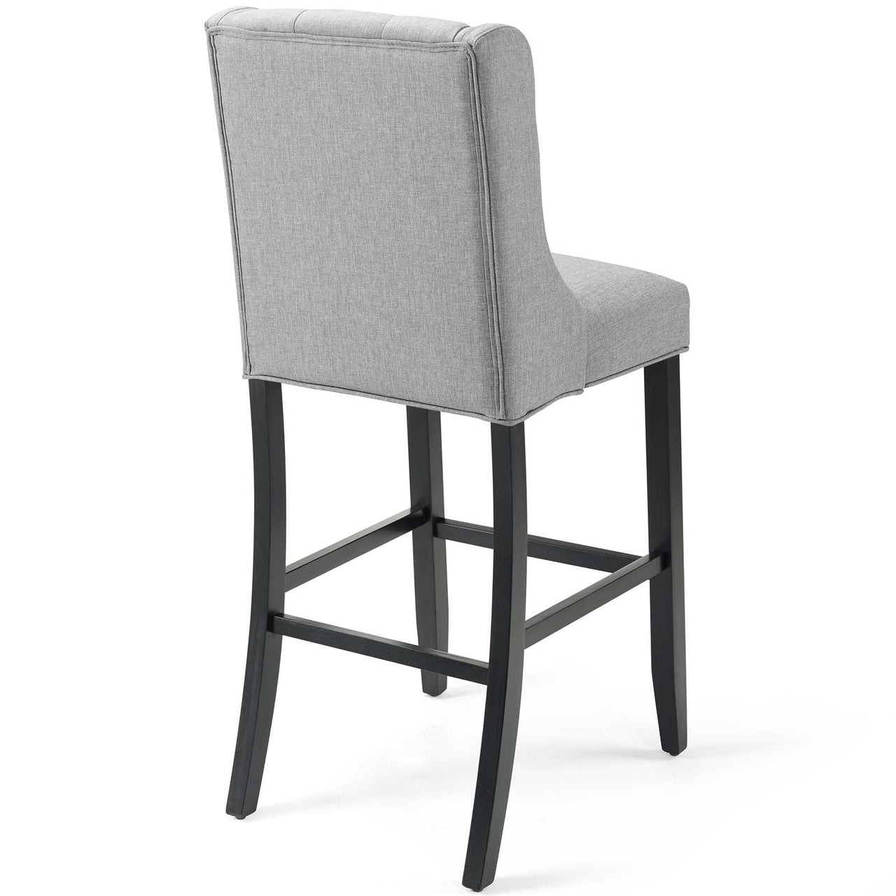 Bellarett Fabric Bar Stool Set of 2, Light Gray