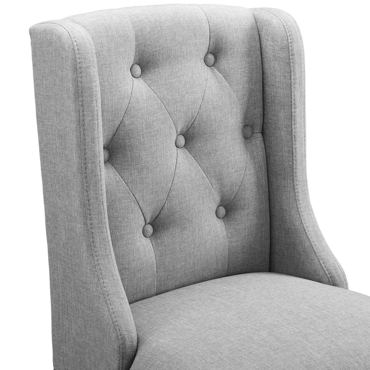 Bellarett Fabric Bar Stool Set of 2, Light Gray
