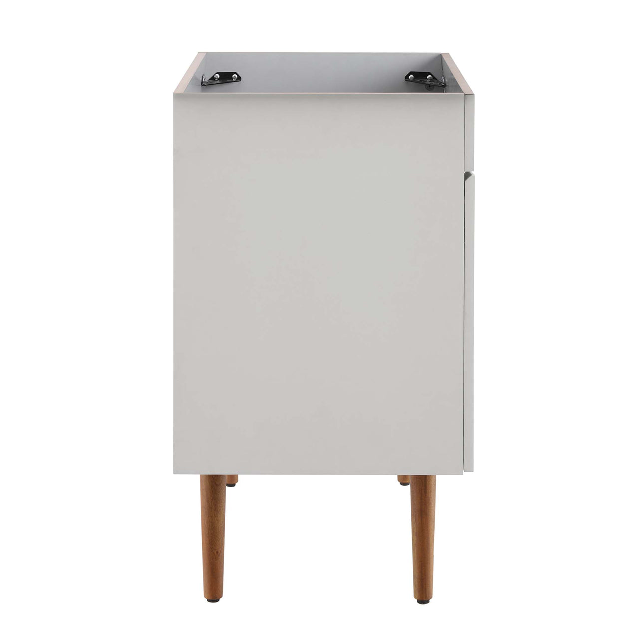 Arwyn Vanity Base with Storage, Large, Gray & Walnut