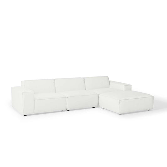 Phoenix 4-Piece Modular L-Shaped Sectional, White
