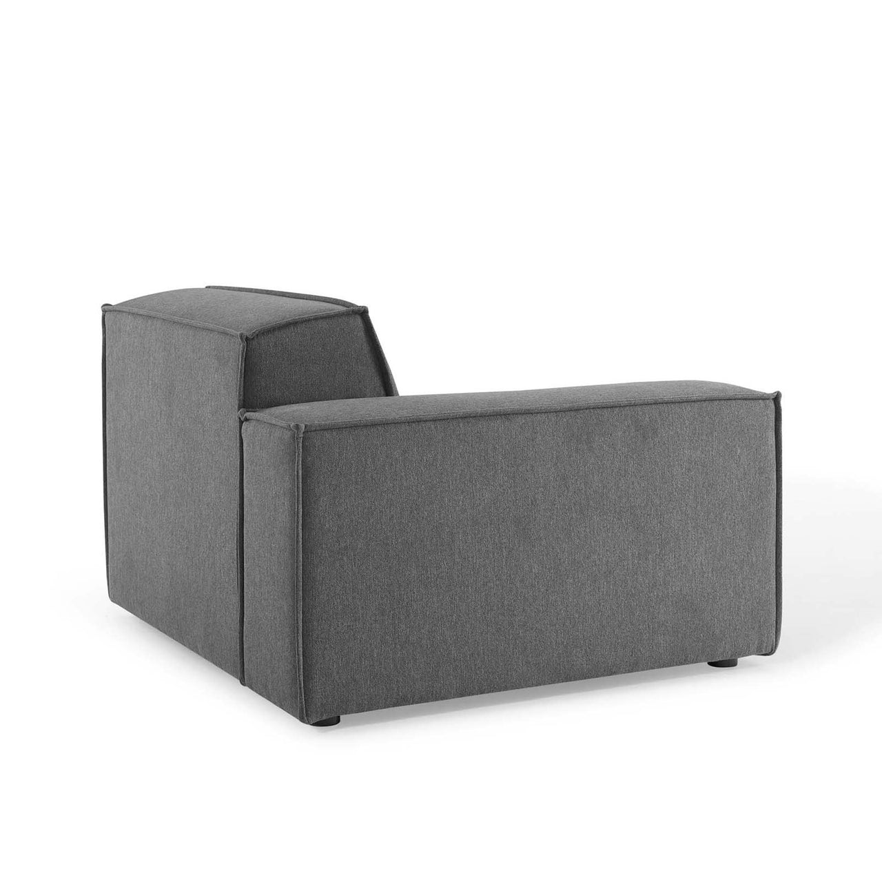 Phoenix 4-Piece Modular Sofa Sectional, Charcoal