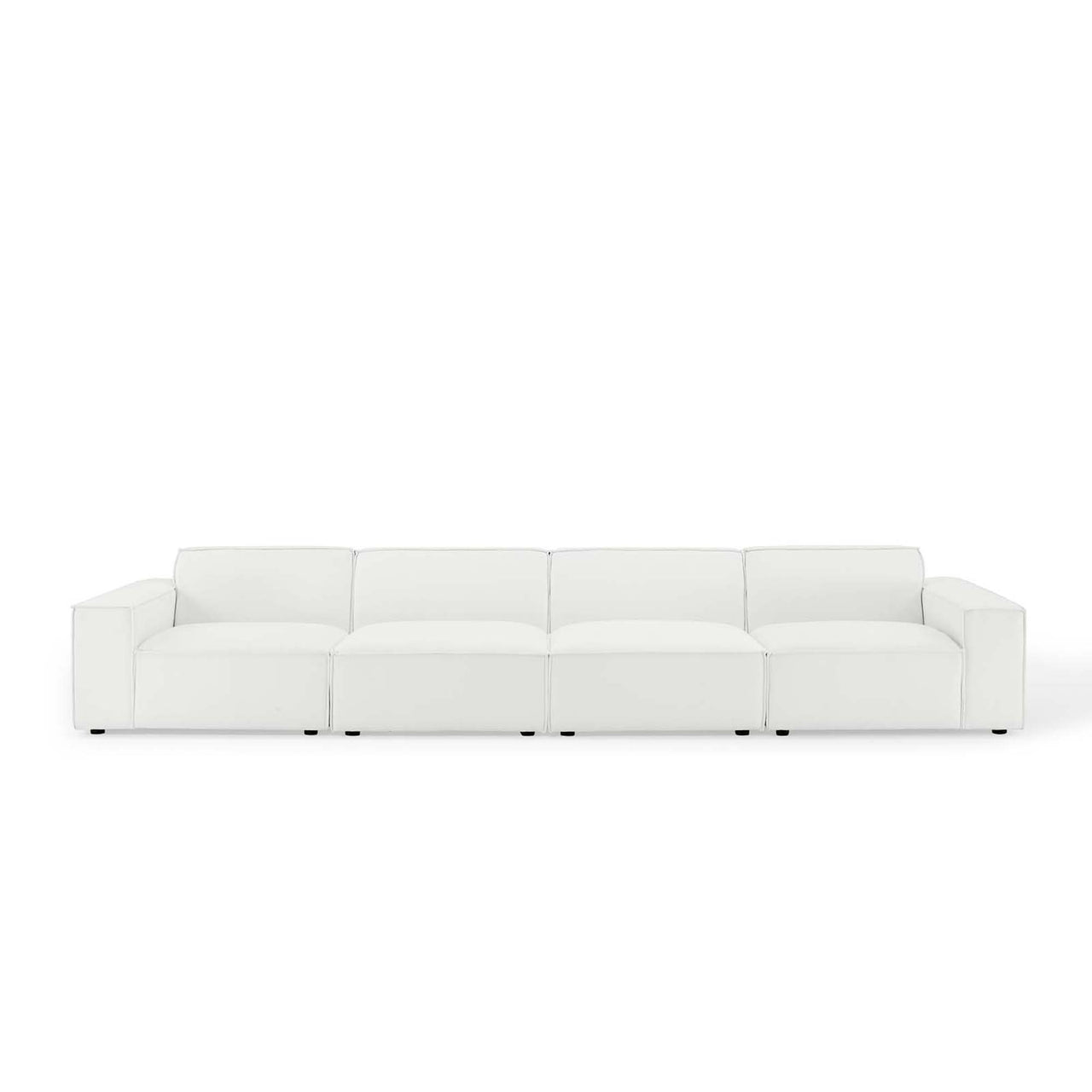 Phoenix 4-Piece Modular Sofa Sectional, White