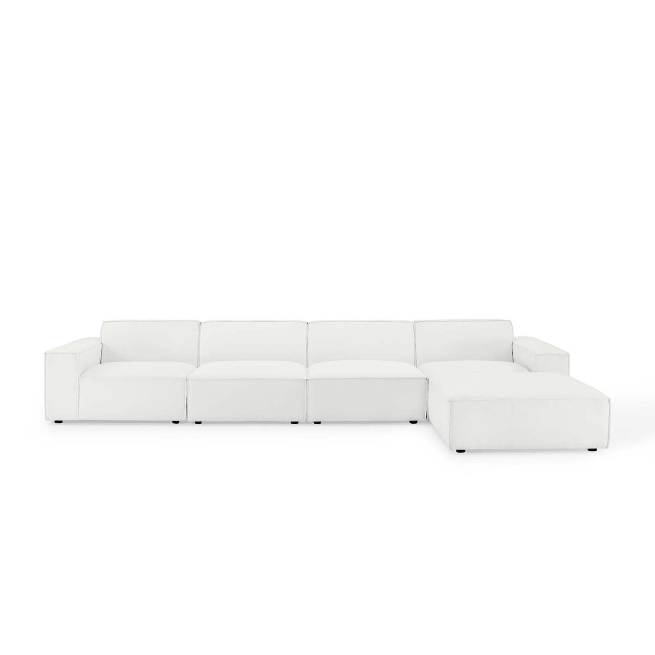 Phoenix 5-Piece Modular L-Shaped Sectional, White