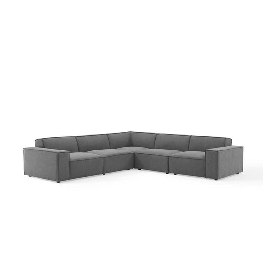 Phoenix 5-Piece Modular Corner Sectional, Charcoal