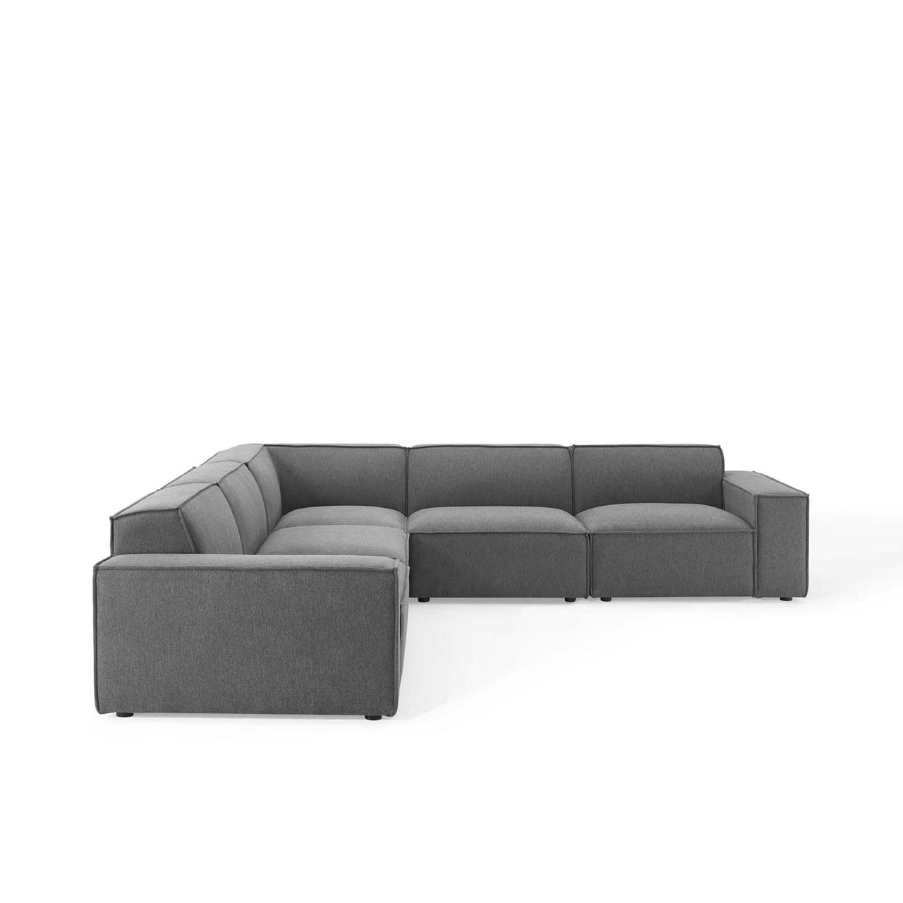 Phoenix 5-Piece Modular Corner Sectional, Charcoal