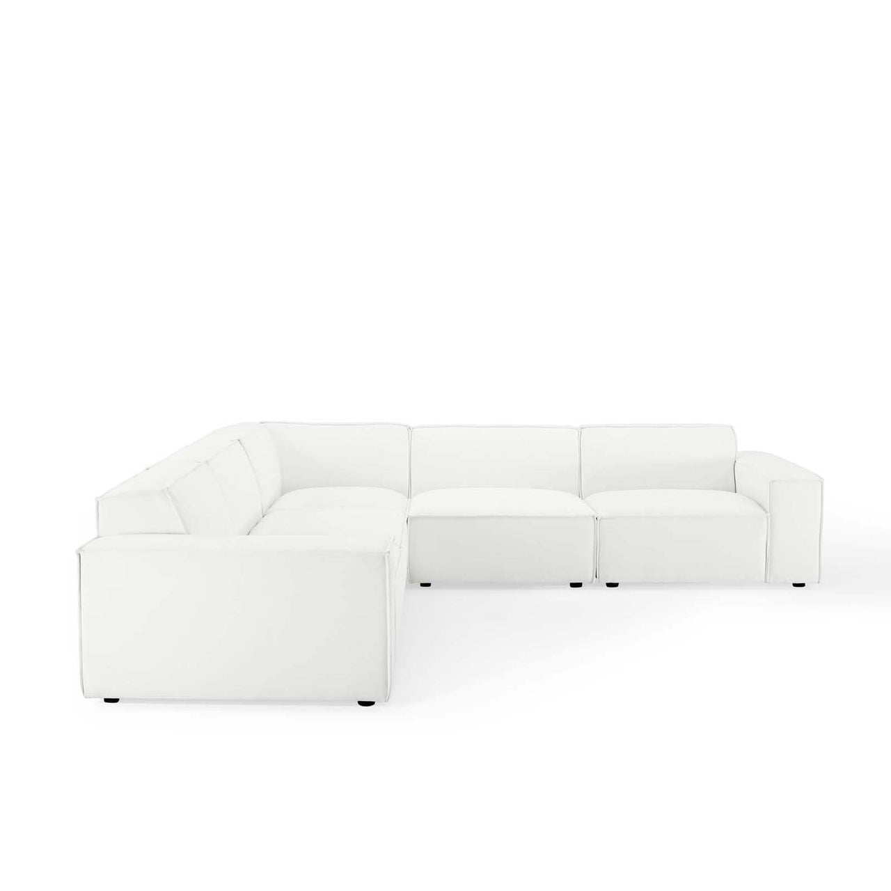Phoenix 5-Piece Modular Corner Sectional, White