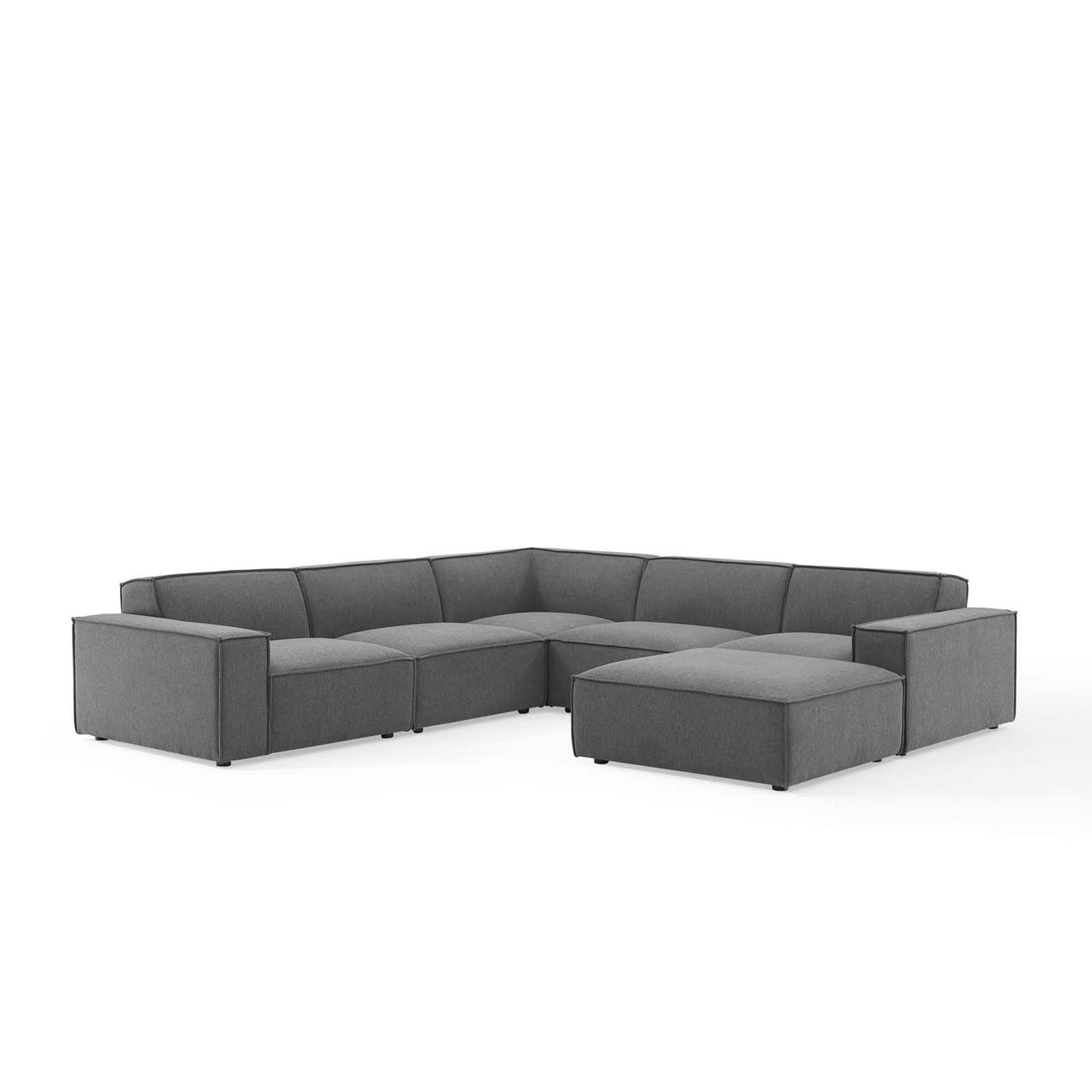Phoenix 6-Piece Modular Sectional, Charcoal