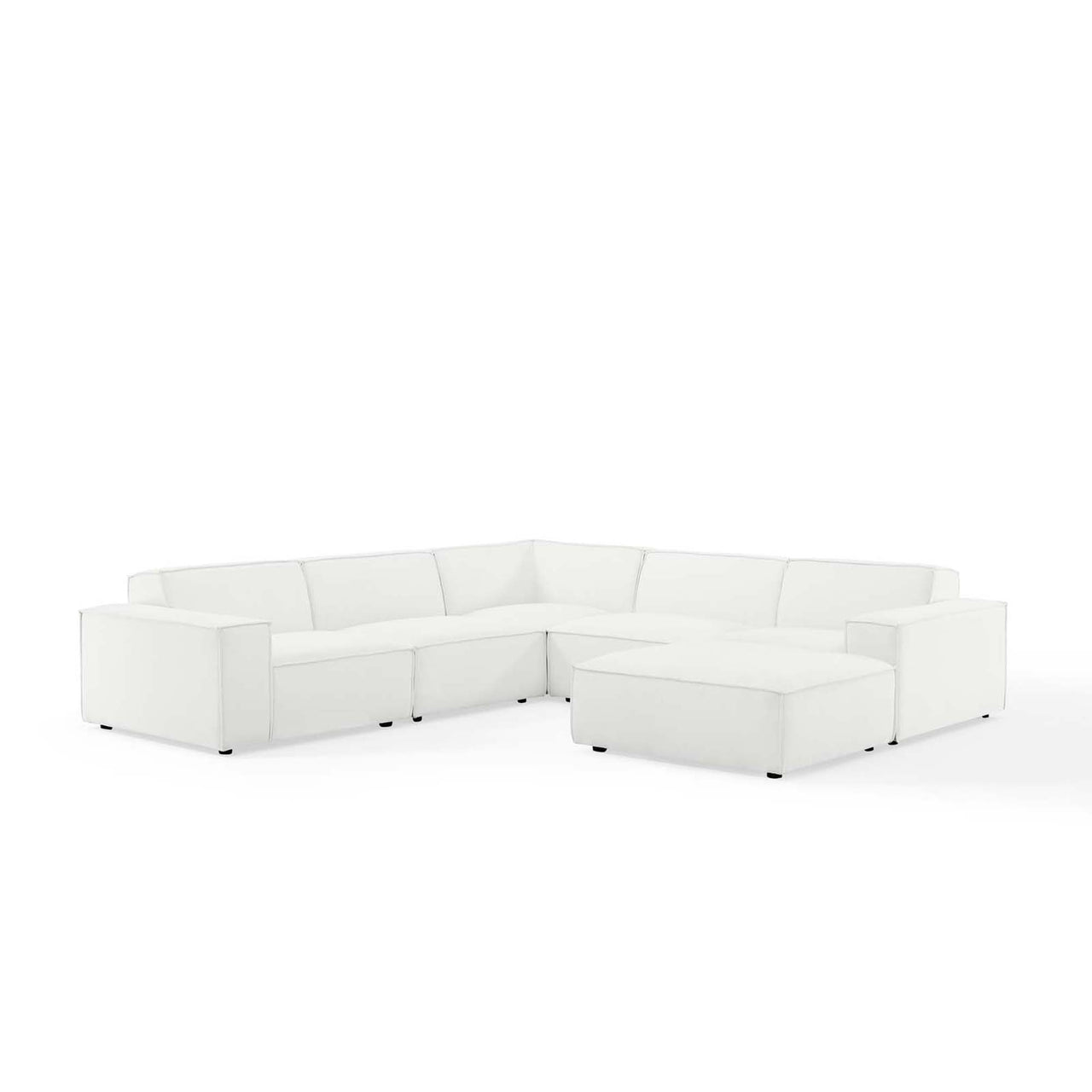 Phoenix 6-Piece Modular Sectional, White