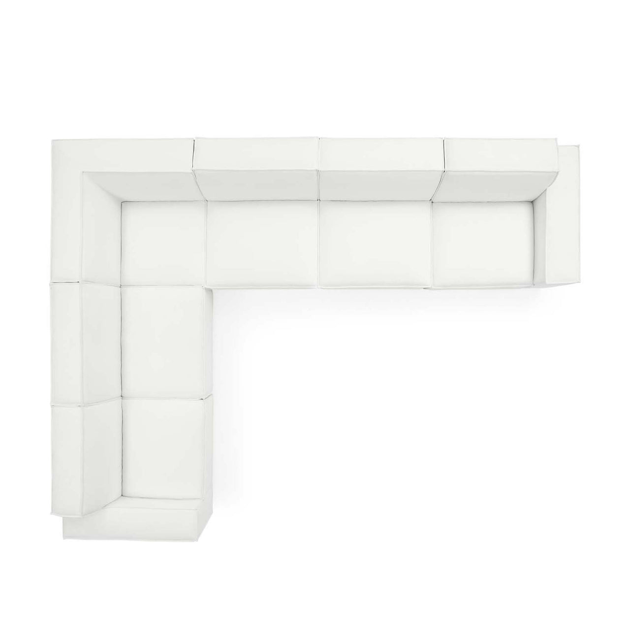 Phoenix 6-Piece Modular L-Shaped Corner Sectional, White