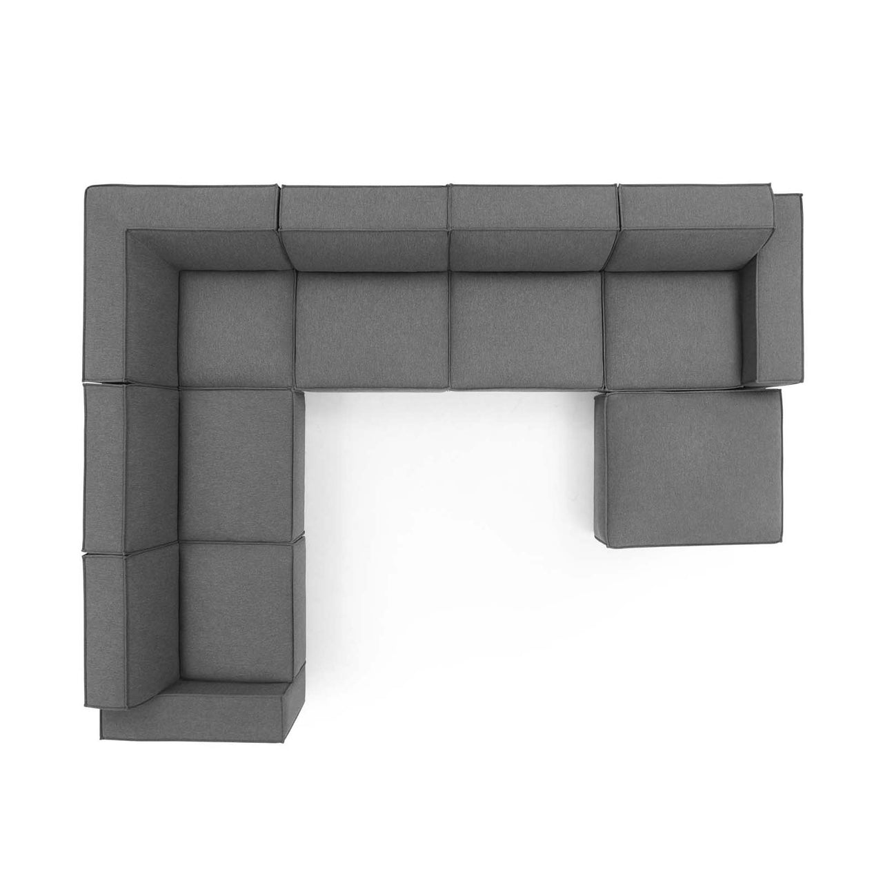 Phoenix 7-Piece Modular Sectional, Charcoal