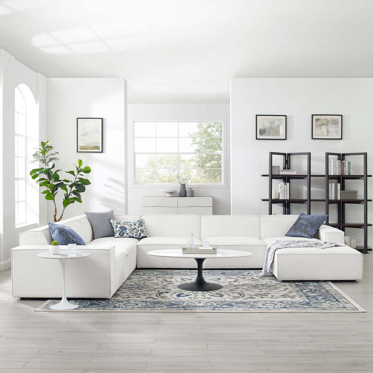 Phoenix 7-Piece Modular Sectional, White