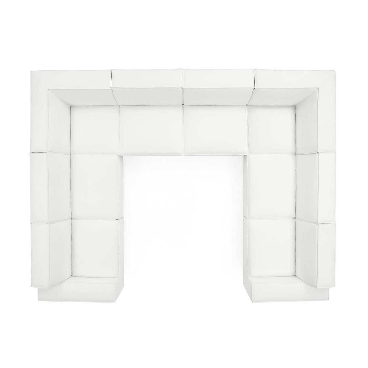 Phoenix 8-Piece U-Shaped Modular Sectional, White