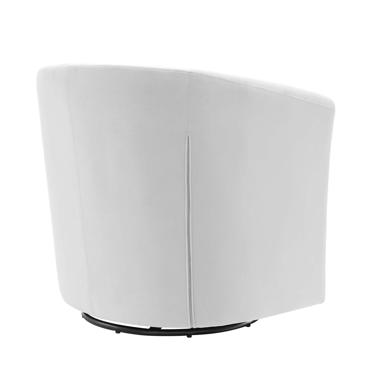 Alessa Upholstered Velvet Swivel Armchair, Light Gray