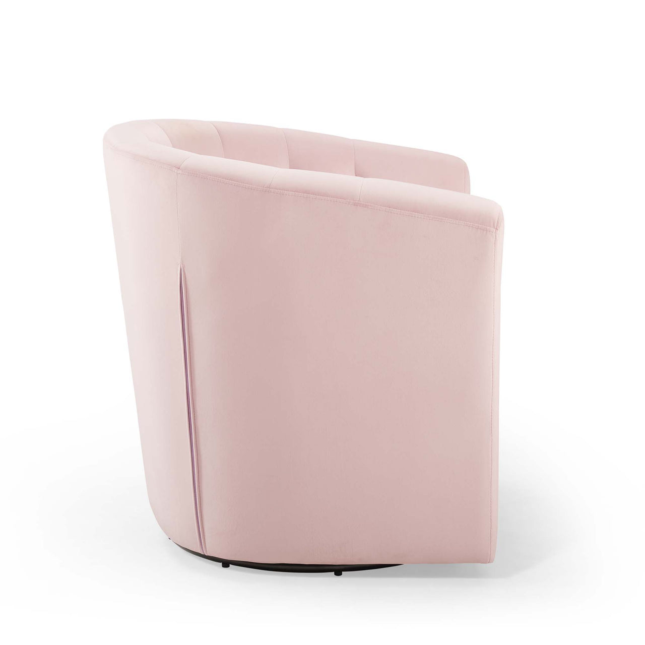 Alessa Upholstered Velvet Swivel Armchair, Pink