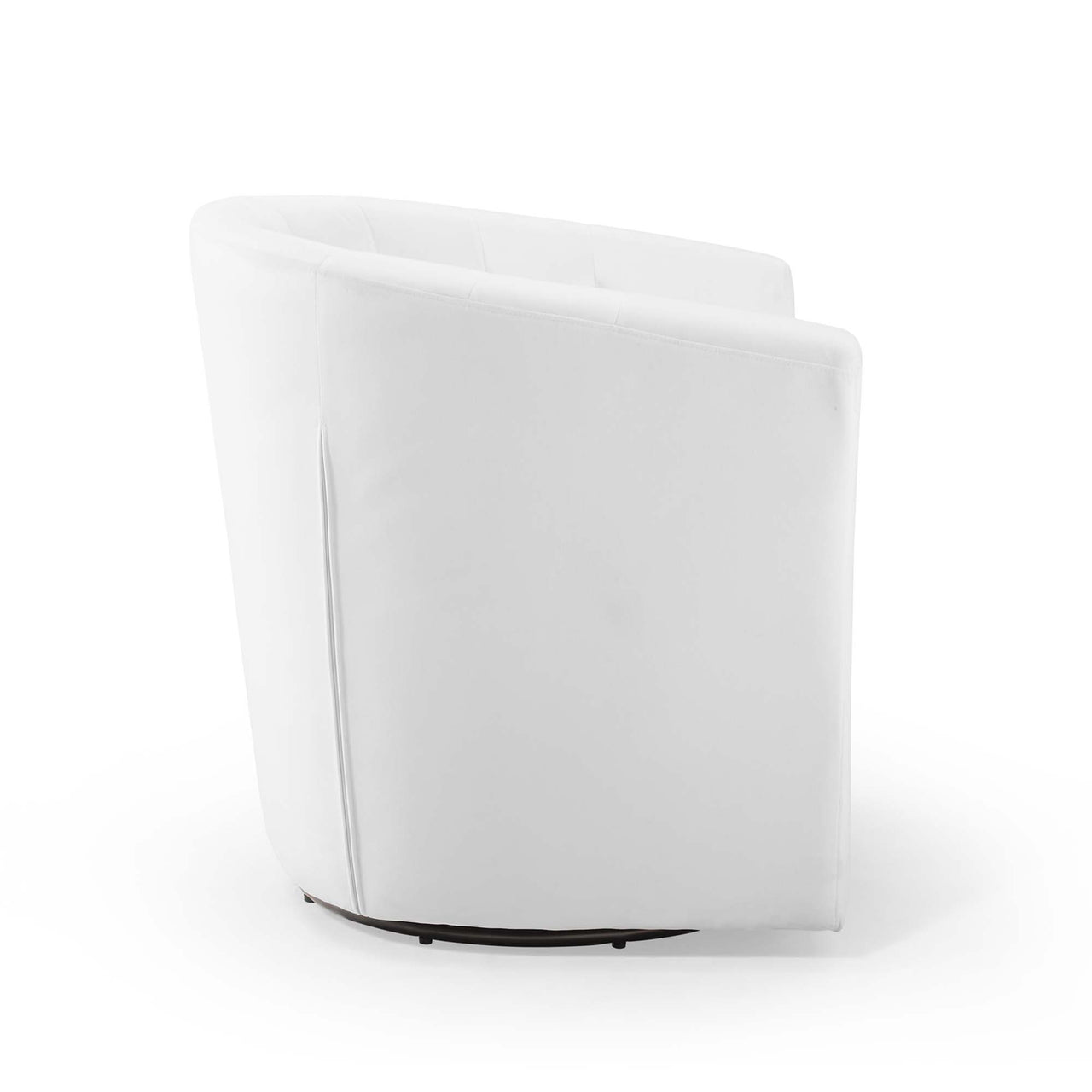 Alessa Upholstered Velvet Swivel Armchair, White