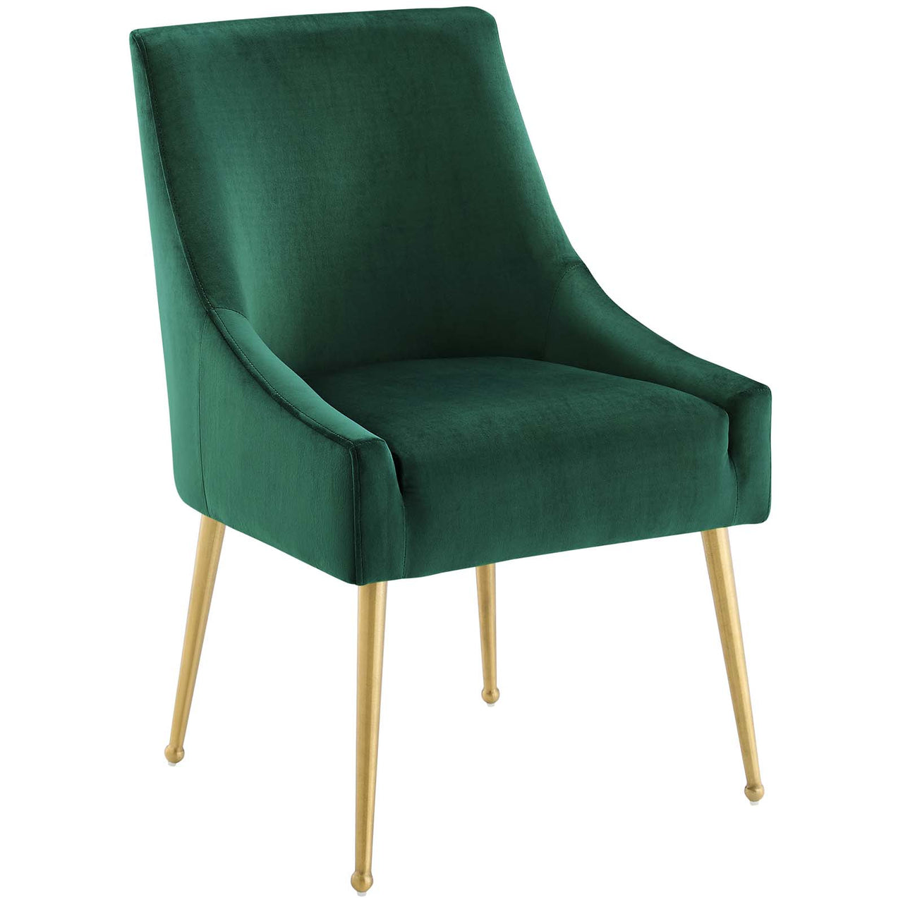 Virella Upholstered Velvet Dining Chair Set of 2, Green