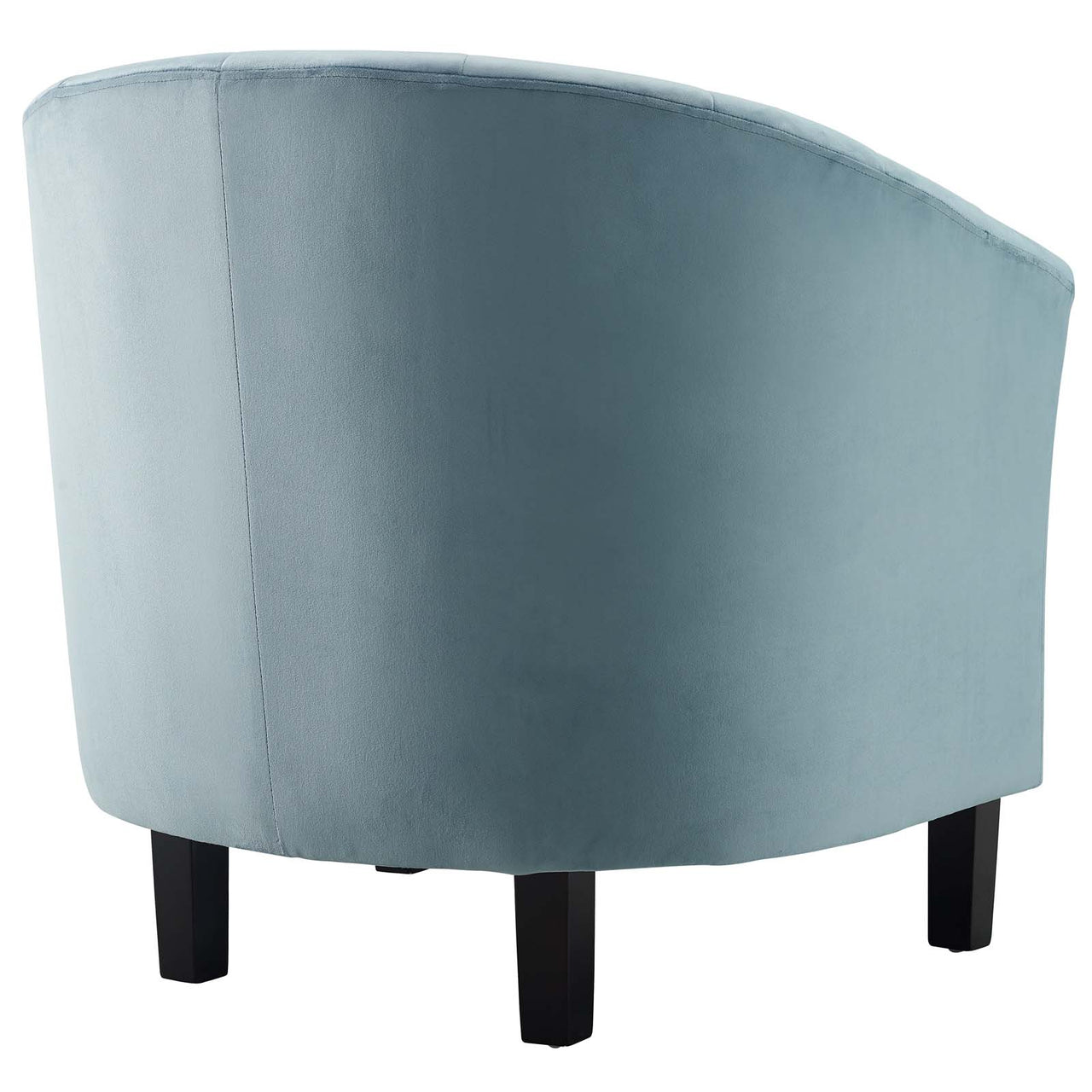 Alessa Upholstered Velvet Armchair Set of 2, Light Blue