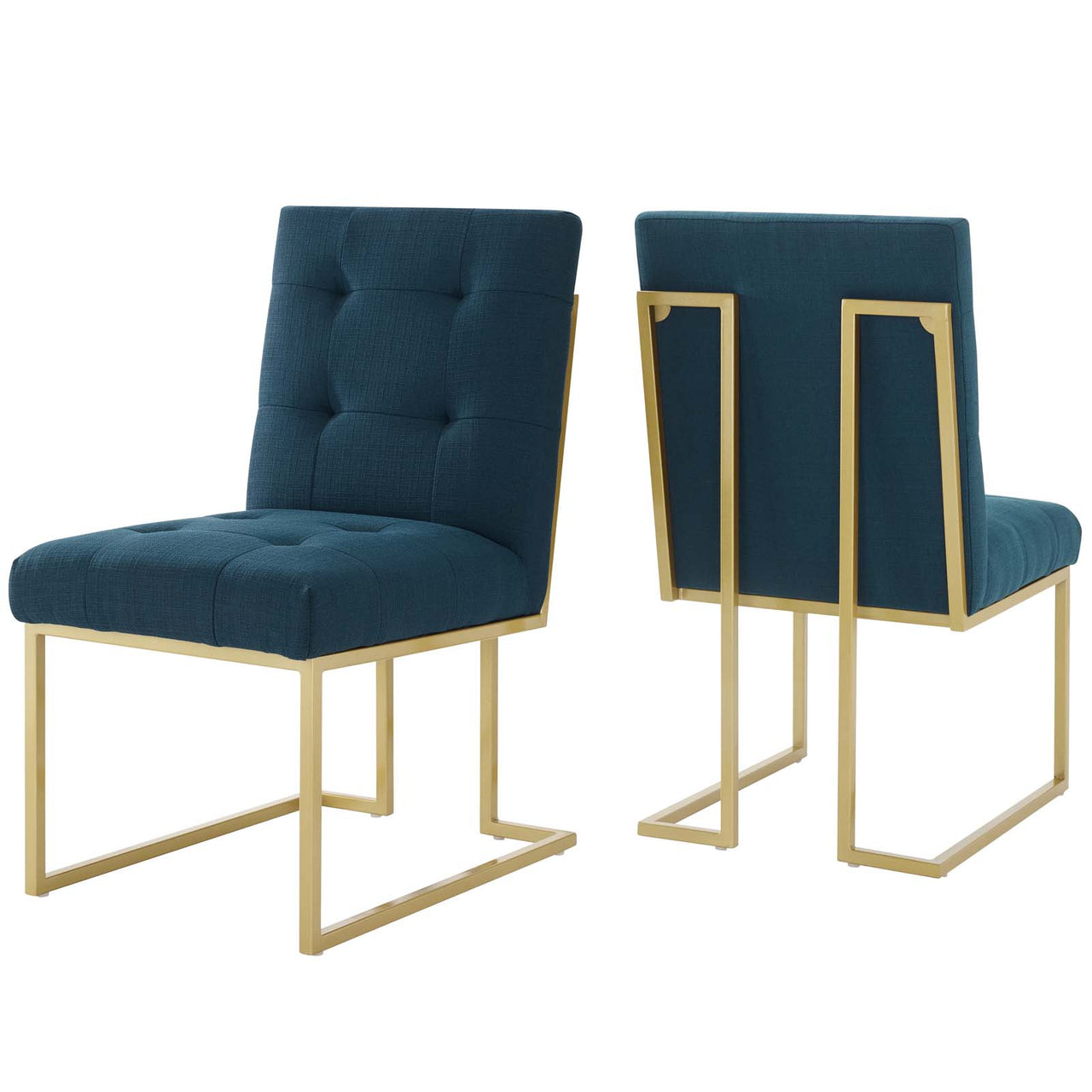 Circuit Upholstered Dining Chair Set of 2, Azure