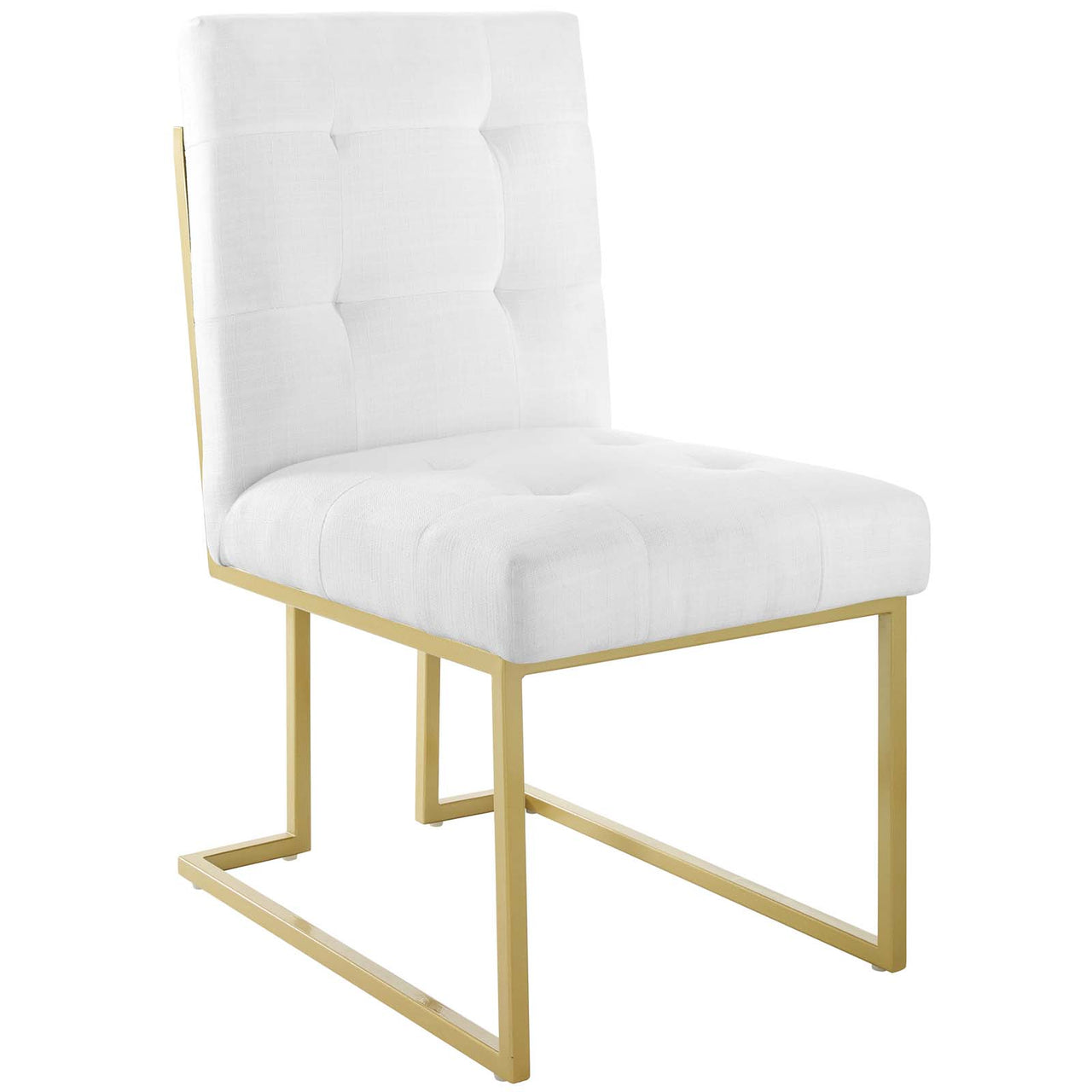 Circuit Upholstered Dining Chair Set of 2, White