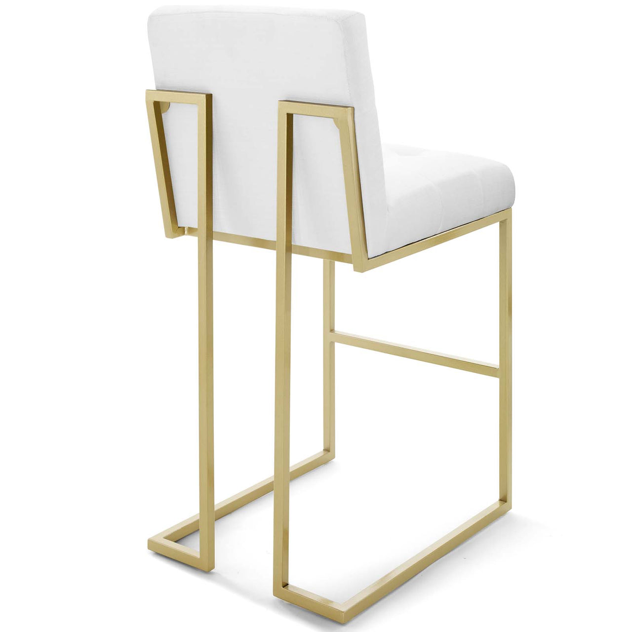 Circuit Upholstered Bar Stool Set of 2, White