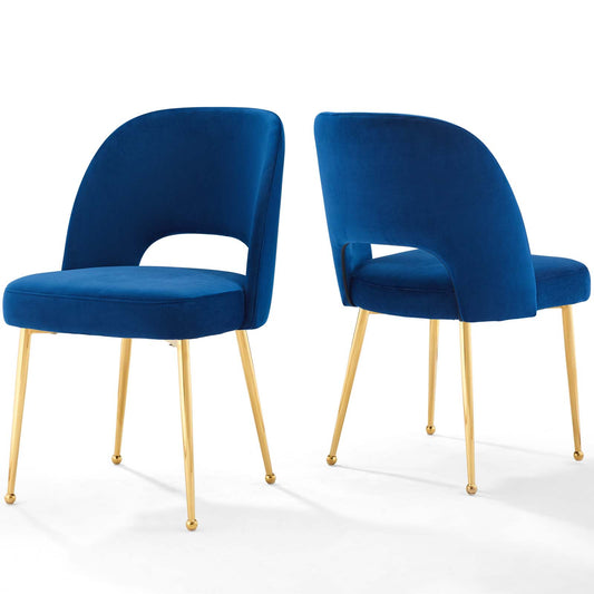 Artemis Dining Chair Set of 2, Navy