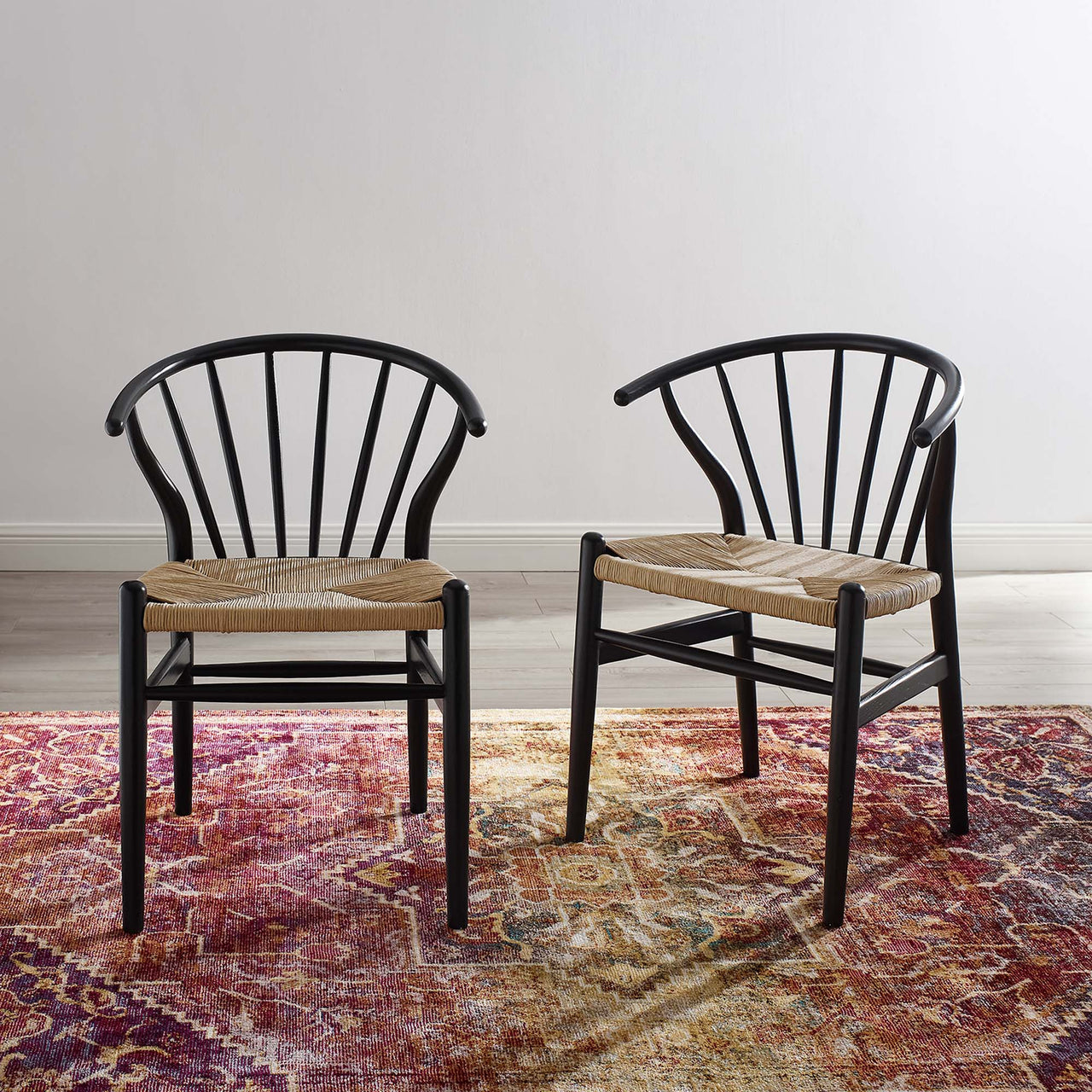 Kate Dining Chair Set of 2, Black
