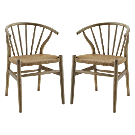 Kate Dining Chair Set of 2, Gray
