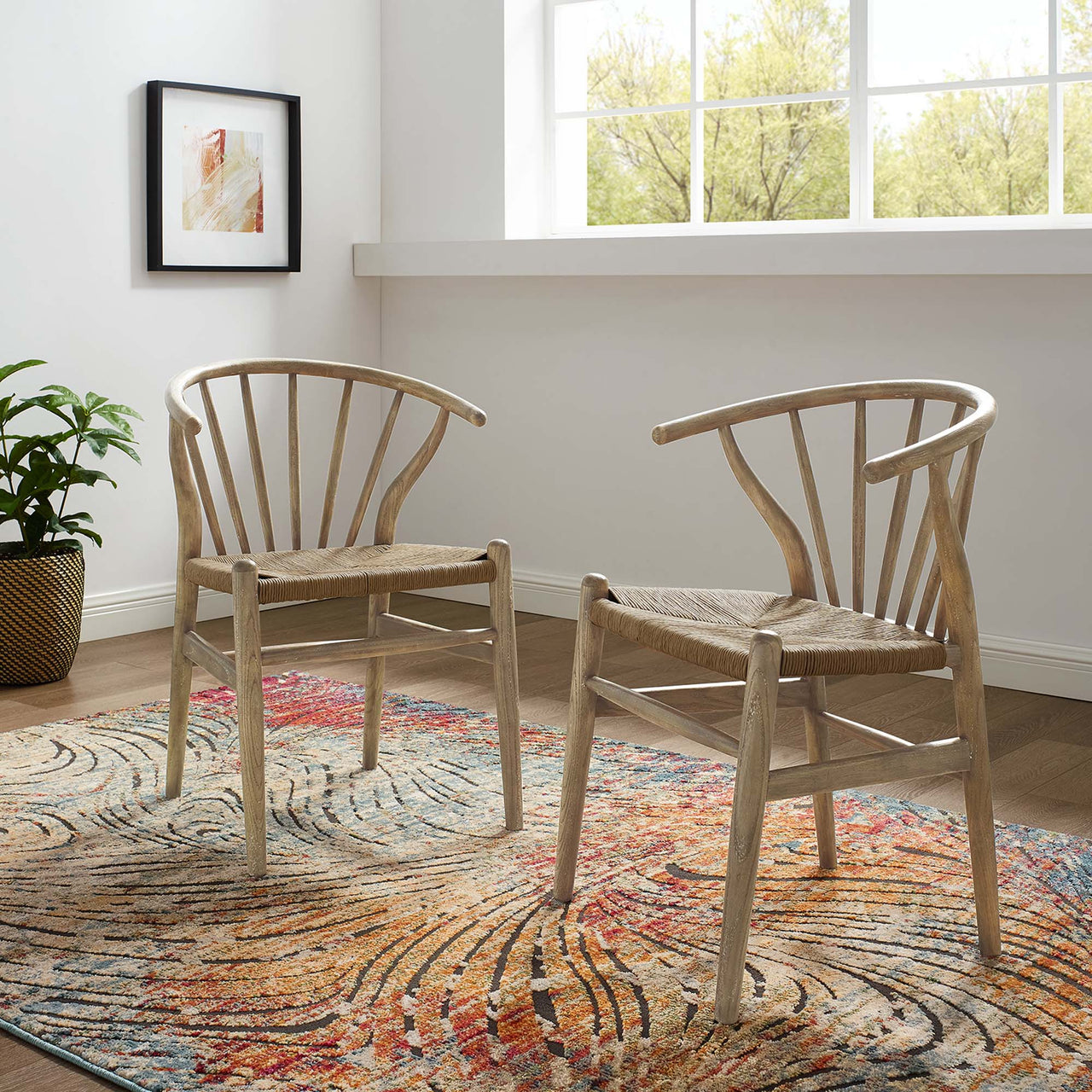 Kate Dining Chair Set of 2, Gray