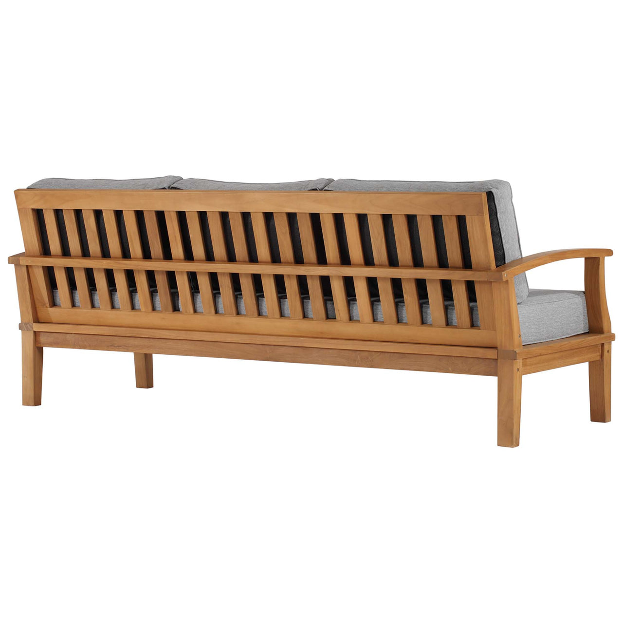 Shorehaven Alfresco Sofa, Natural Wood & Gray