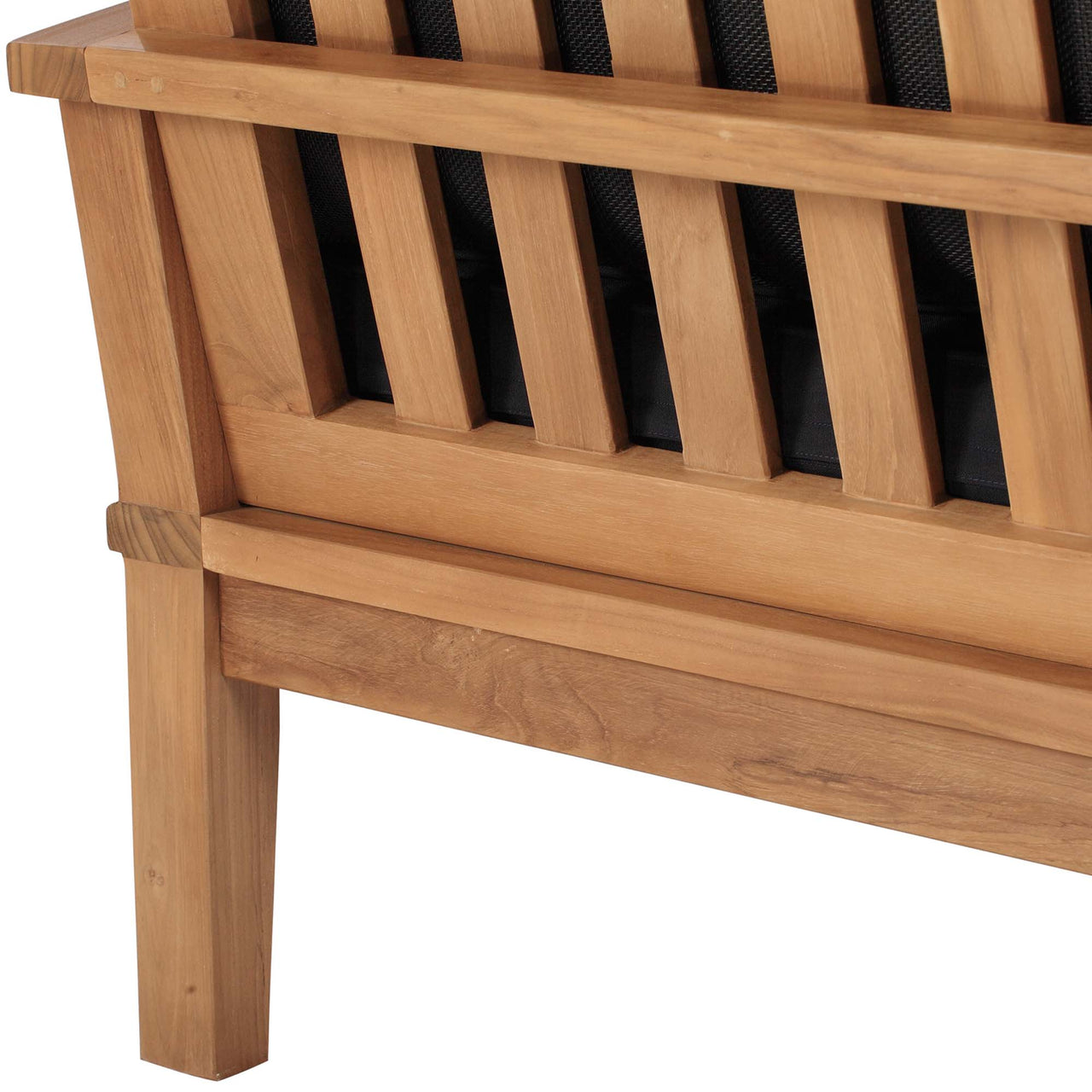 Shorehaven Alfresco Sofa, Natural Wood & Navy