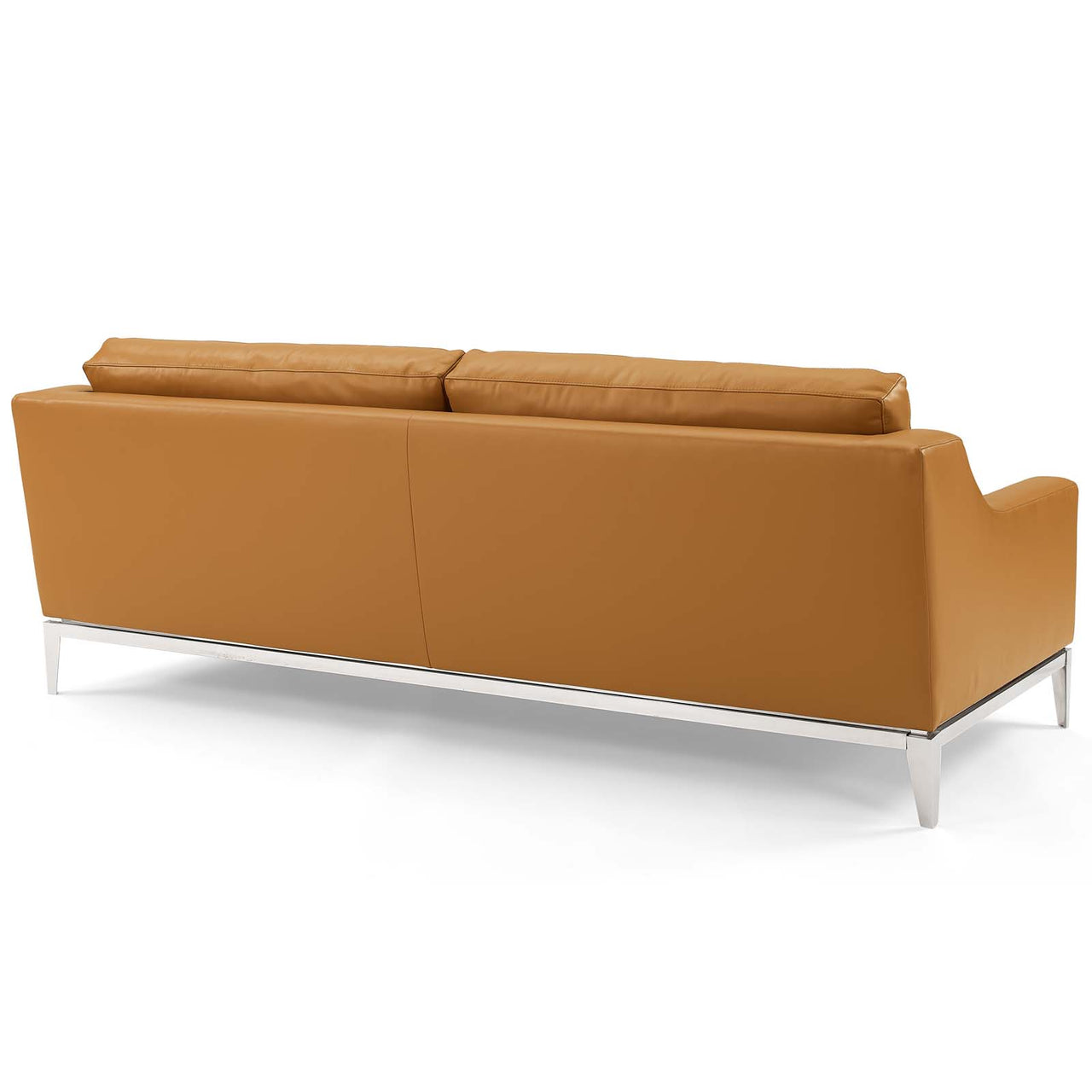 Strathor 3-Piece Leather Lounging Set, Tan