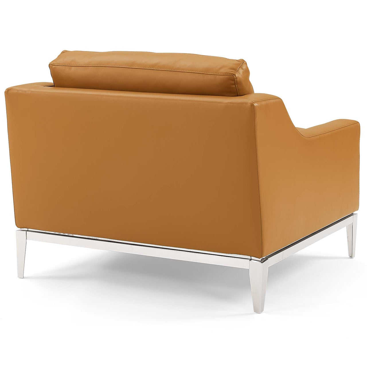 Strathor Leather Loveseat & Armchair Set, Tan